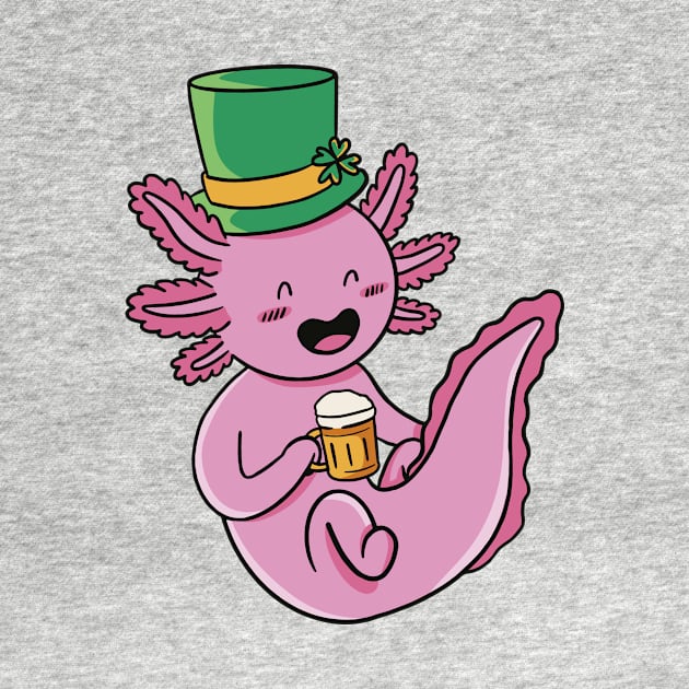 St Patrick's axolotl by AntiAntiFlorian